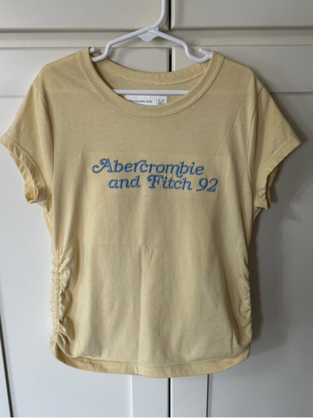 Girls Abercrombie & Fitch LightYellow full length T shirt